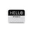 Lulujo Hello World Σετ Μουσελίνα & Σκουφάκι & Sticker -Black Floral