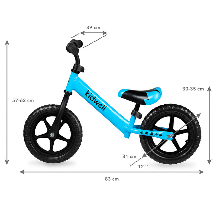 KidWell Παιδικό Ποδήλατο Ισορροπίας - Rebel Blue