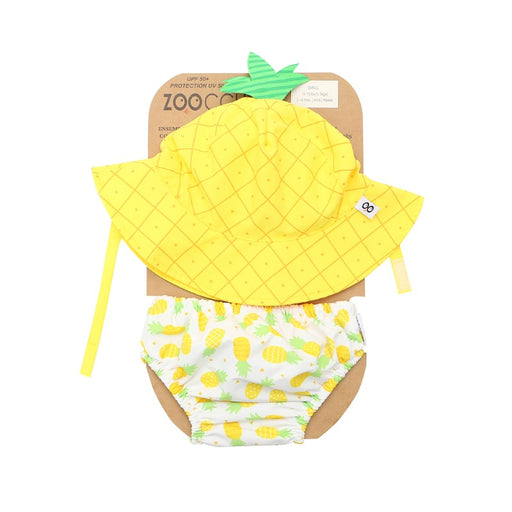 Zoocchini Σετ Μαγιό και Καπέλο UPF50+ Pineapple