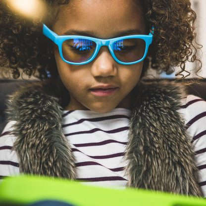 Γυαλιά Προστασίας Οθόνης με Θήκη Screen Shades Kids 4-6 ετών Neon Green