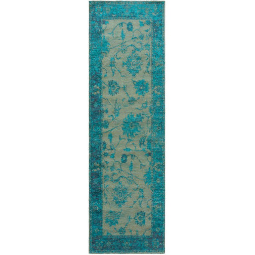 Flat Weave Runner Frencie Turquoise