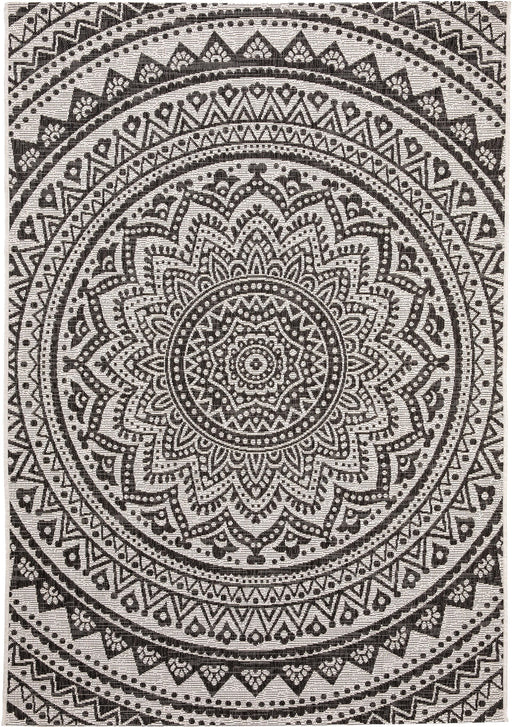 In- & Outdoor Rug Cleo Geometric White/Black 160x230 cm