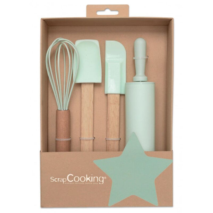 Scrap Cooking Κουτί με 4 εργαλεία Ζαχαροπλαστικής για Παιδιά