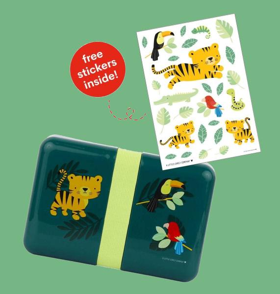Little Lovely Company Δοχείο Φαγητού - Lunch Box Jungle Tiger
