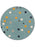 Kids Juno Round Rug Multicolour/Blue ø120 cm