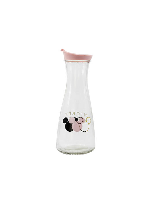 Stor Mickey Minnie Mouse Μπουκάλι Νερού Γυάλινο με Βιδωτό Καπάκι Διάφανο 900ml