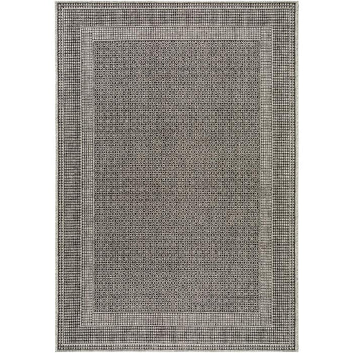 In- & Outdoor Rug Cleo Border Charcoal
