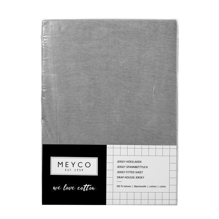 Meyco Σεντόνι με Λάστιχο 90x200 cm Grey