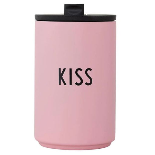 Design Letters Ποτήρι Θερμός  "Kiss" Pink 350ml