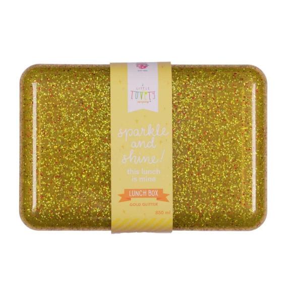 Little Lovely Company Δοχείο Φαγητού - Lunch Box Glitter Gold