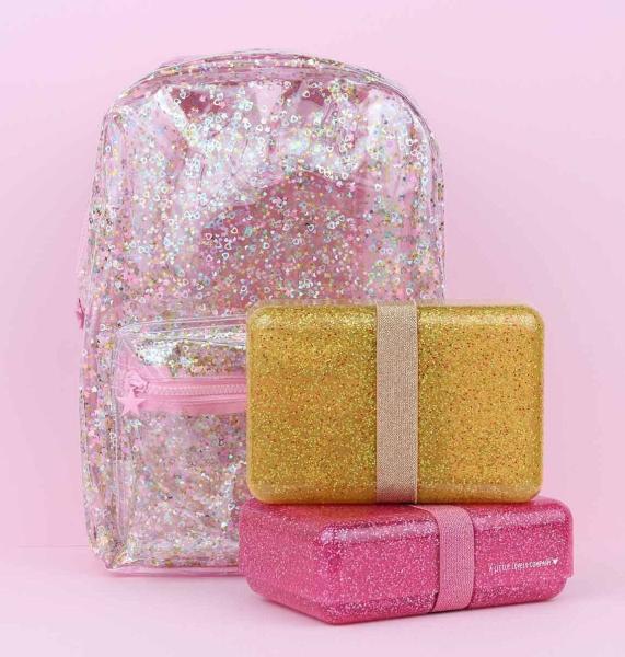 Little Lovely Company Δοχείο Φαγητού - Lunch Box Glitter Gold